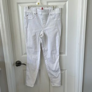 Spanx White Skinny Ankle Jeans
